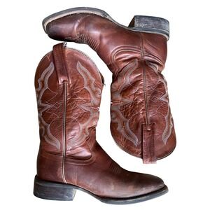 Idyllwind Miranda Lambert Brown Leather Western Cowboy Boots Square Toe 7.5 B